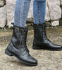 Majken - Stiliga lace-up ankle boots med låg klack